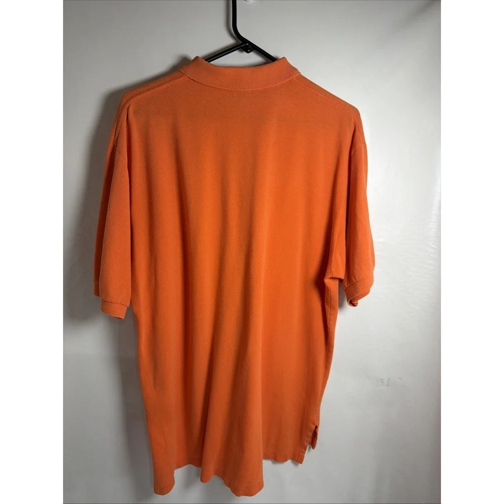 Polo by Ralph Lauren Polo Shirt Size Large Orange with Blue Pony Logo SS Golf